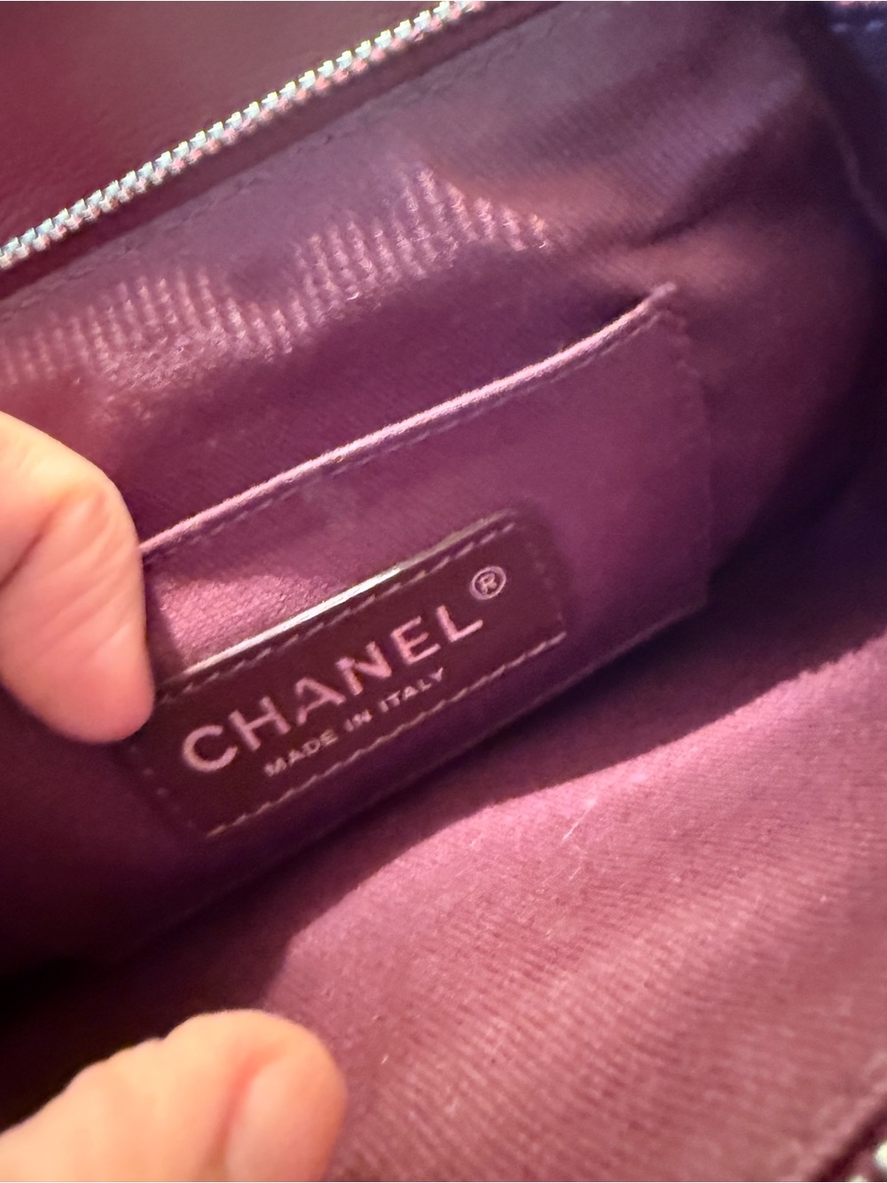 CHANEL CC Burgundy Caviar Waiter Flap Crossbody Bag 👛👜🥰 - Picture 7 of 11